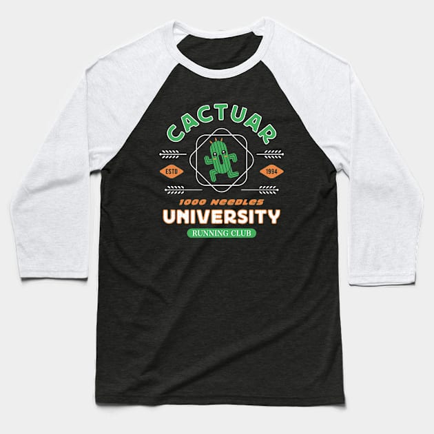 Cactuar Running Club University Baseball T-Shirt by Lagelantee